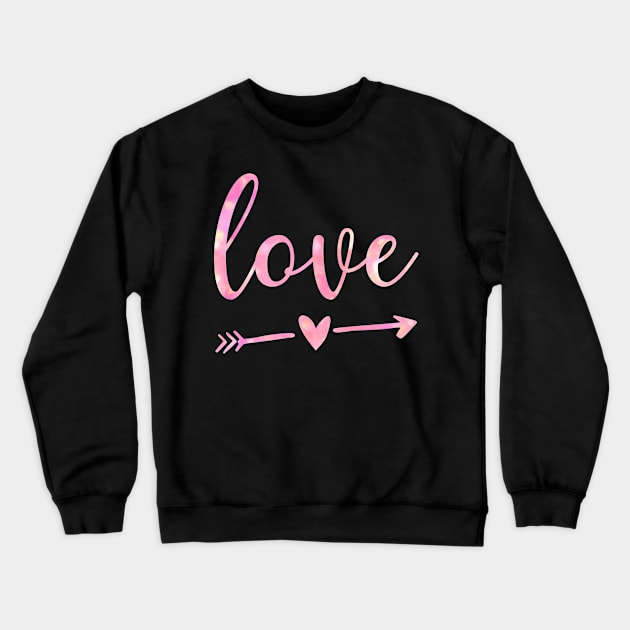 Love Arrow Gift Love Gift Idea Crewneck Sweatshirt by Salt88